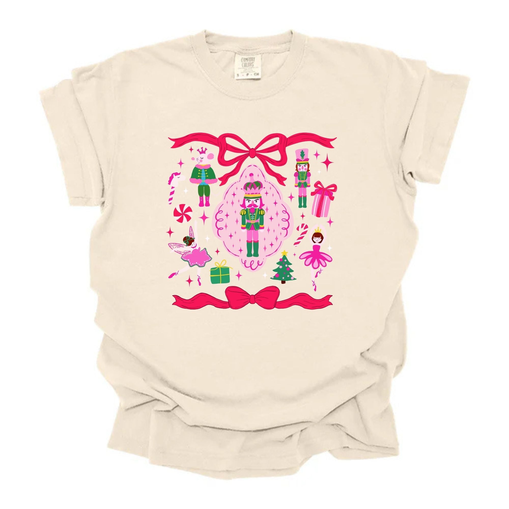 Pink Christmas Nutcracker Collage