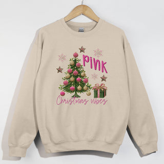 Pink Christmas Vibes Embossed