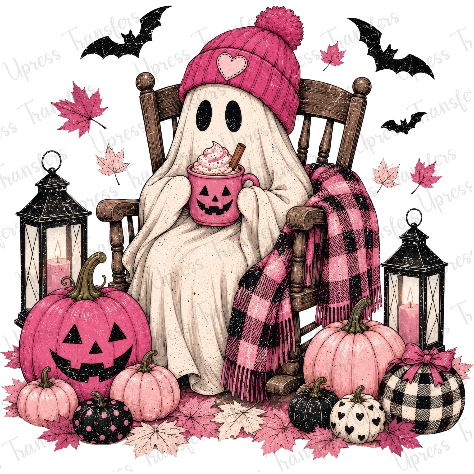 Pink Fall Ghost Chair