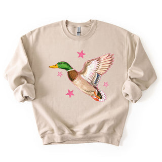 Pink Flying Mallard
