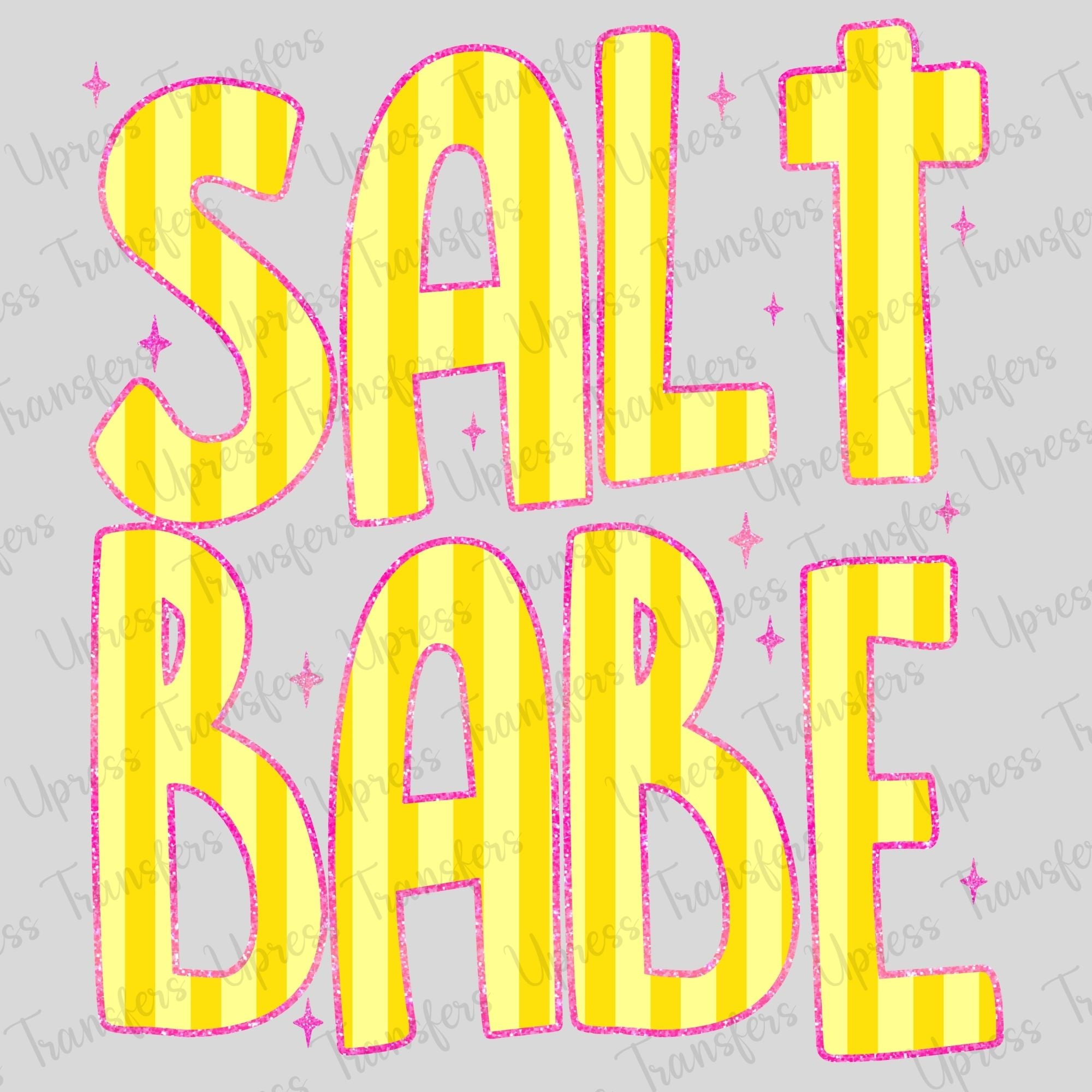Pink Glitter Outline Salt Babe