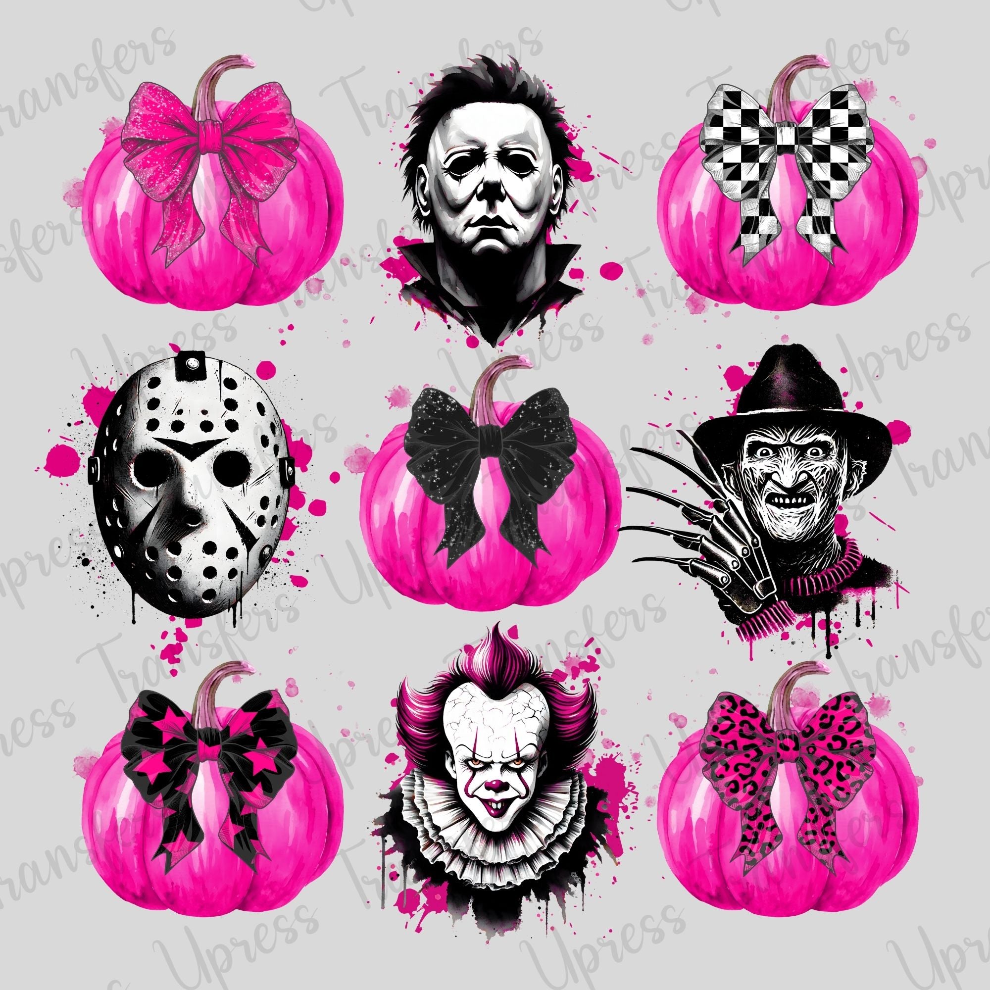 Pink Horror Faces