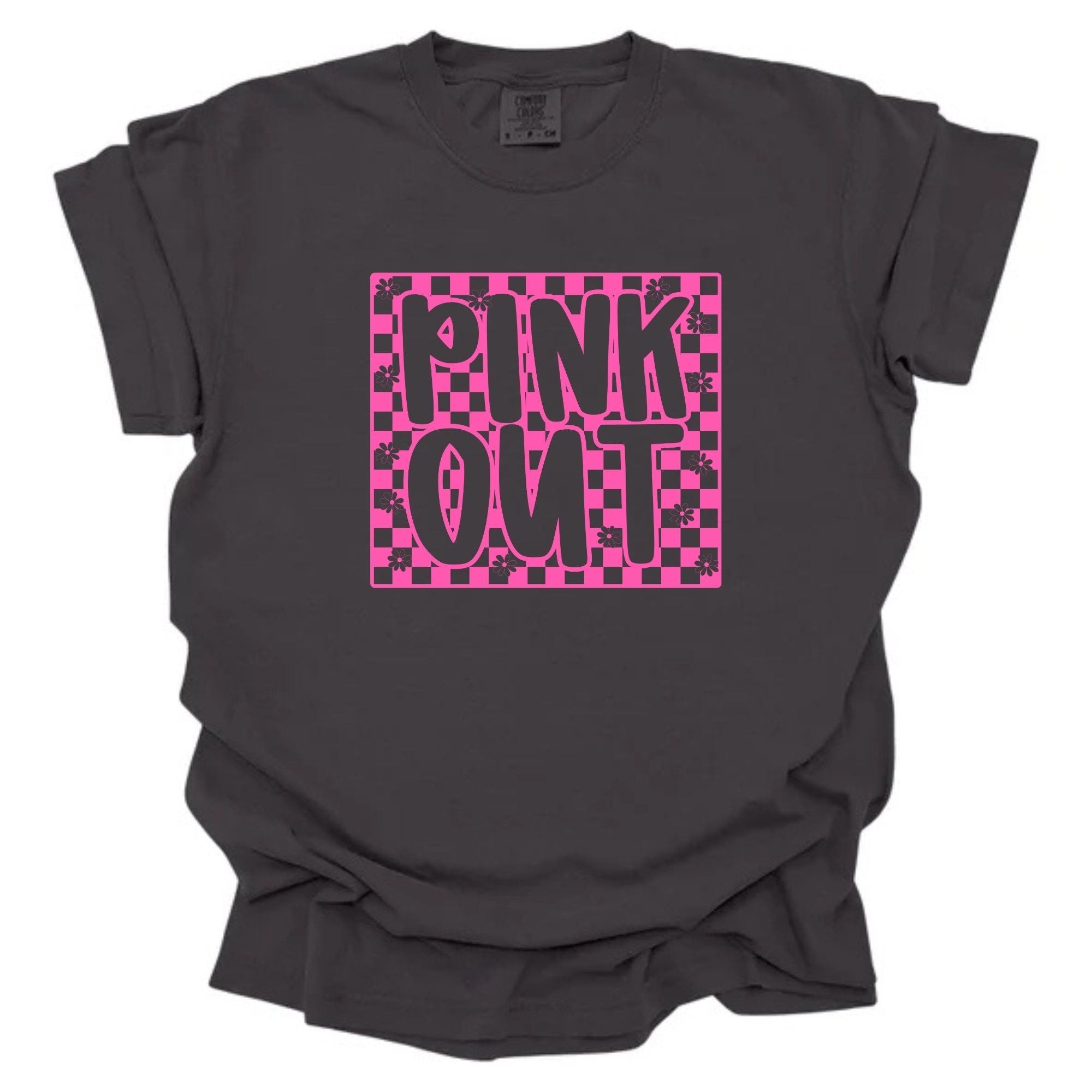 Pink Out Checkered Small Flowers