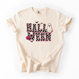 Pink Outlined Polka Dotted Halloween
