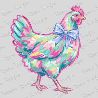 Pink Painted Chicken