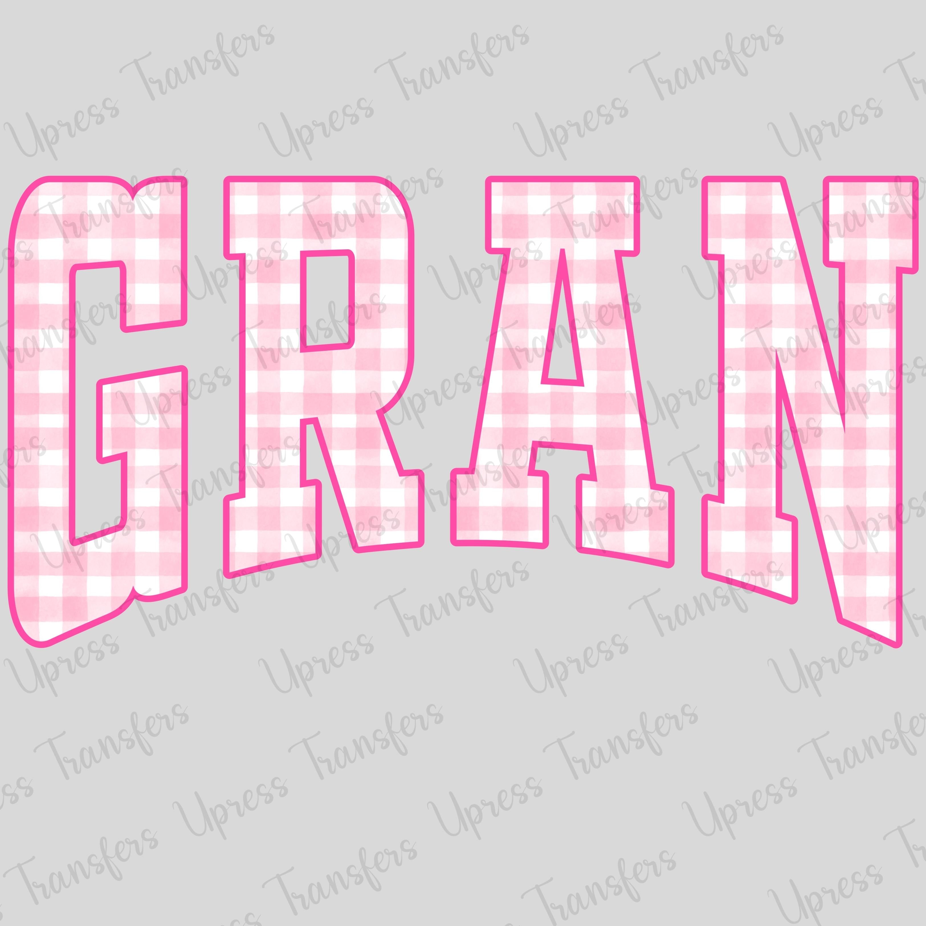 Pink Plaid Grans