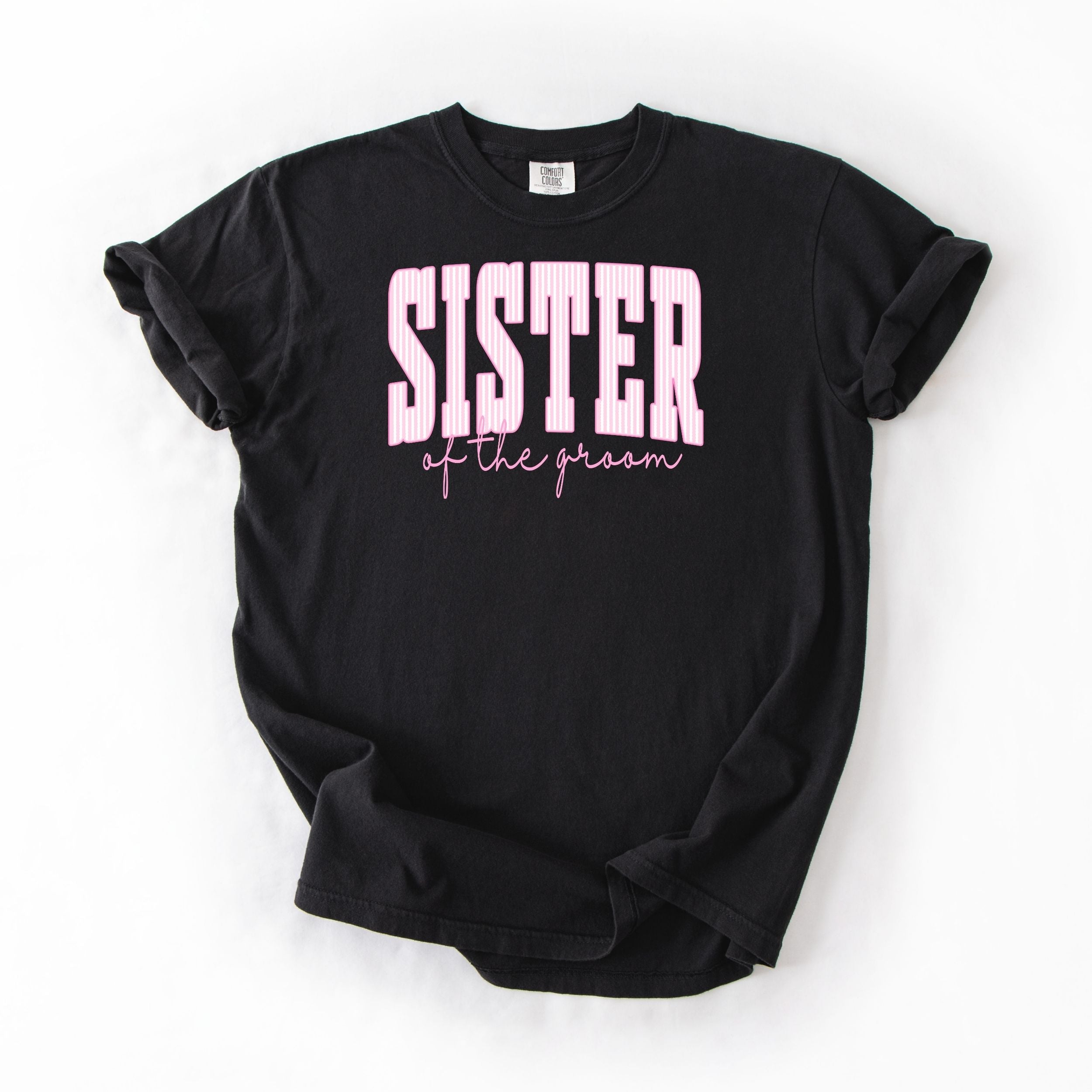 Pink Strip Sister Groom