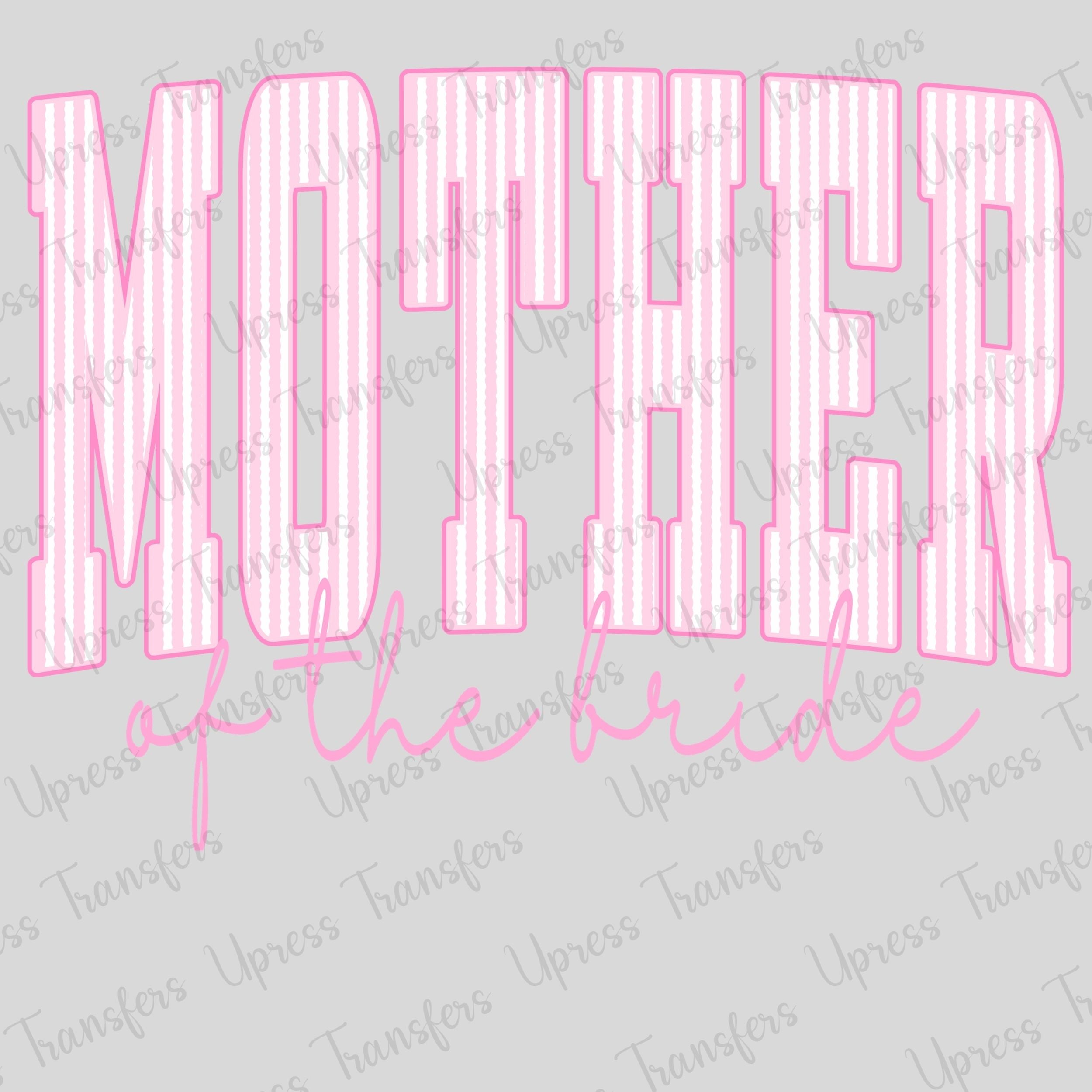 Pink Striped Mother of Bride