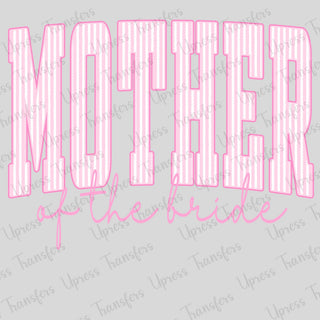 Pink Striped Mother of Bride