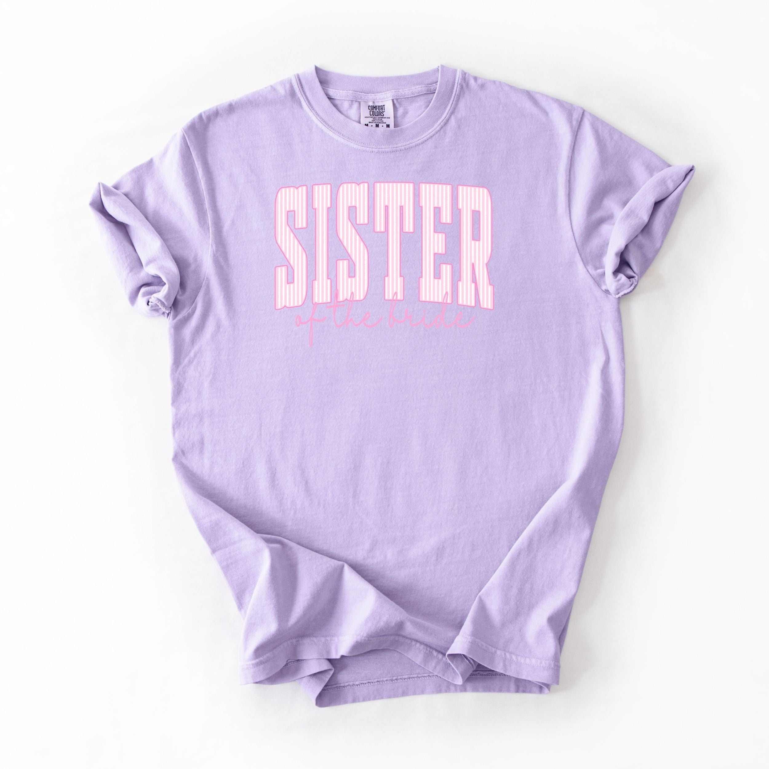 Pink Striped Sister Bride