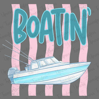 Pink Stripped Boatin