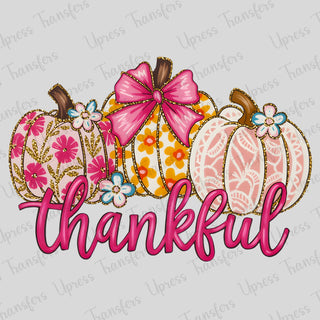 Pink Thankful Pumpkins