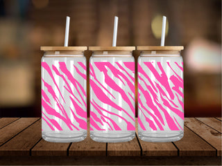 Pink Zebra Simple 16 Oz Wrap