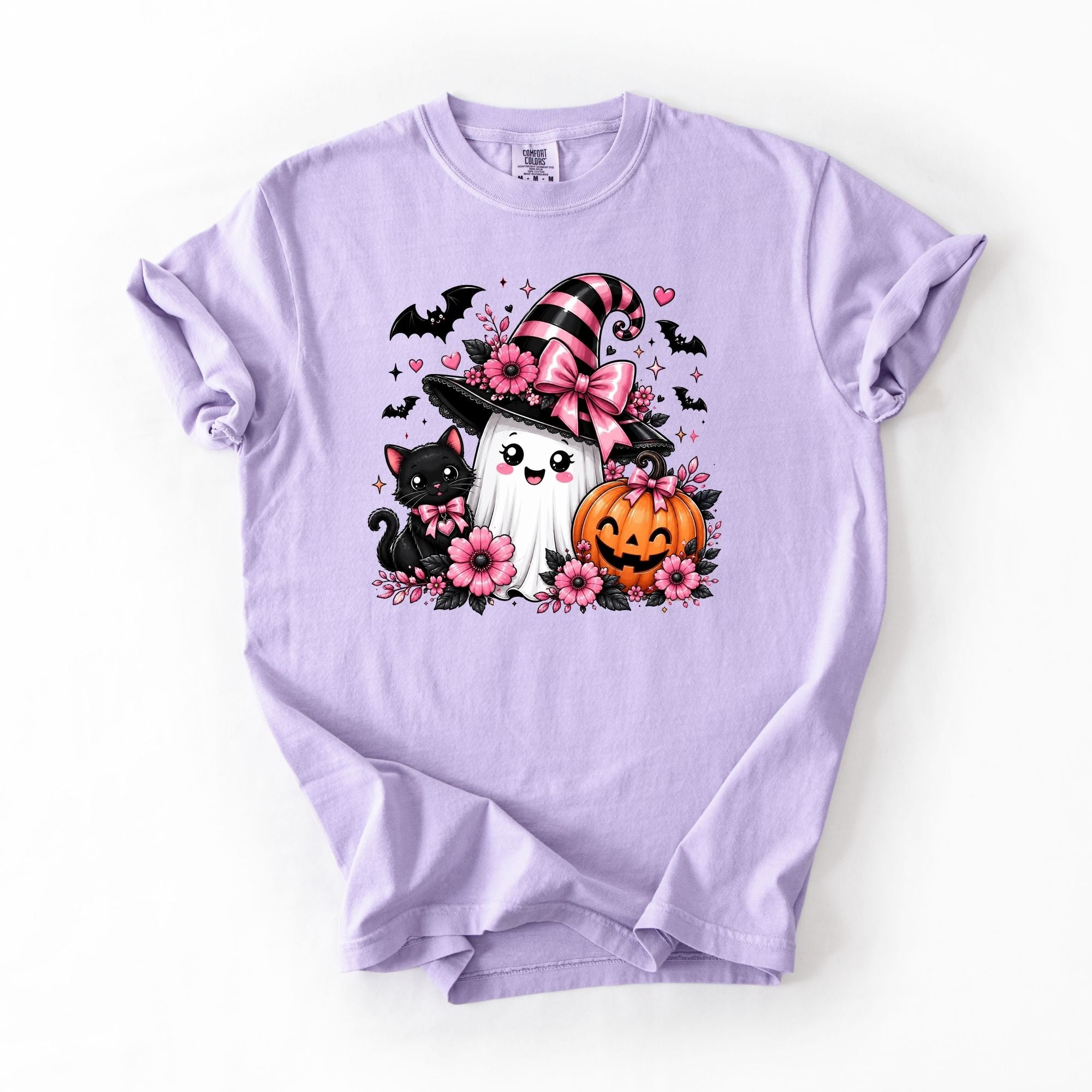 Pink and Black strip hat Ghost