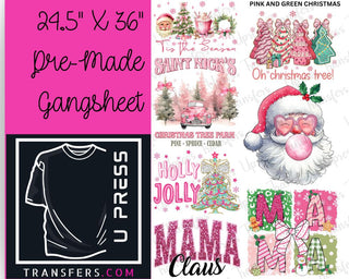 Pink and Green Christmas Mini