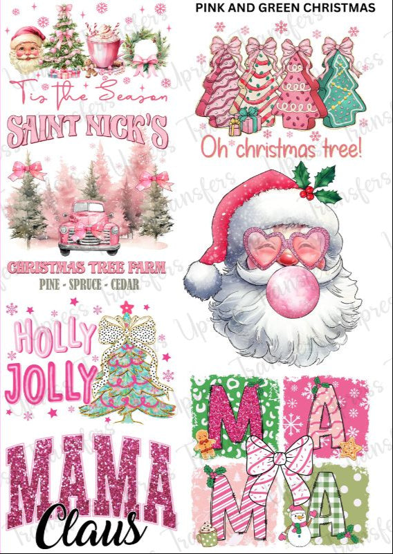 Pink and Green Christmas Mini