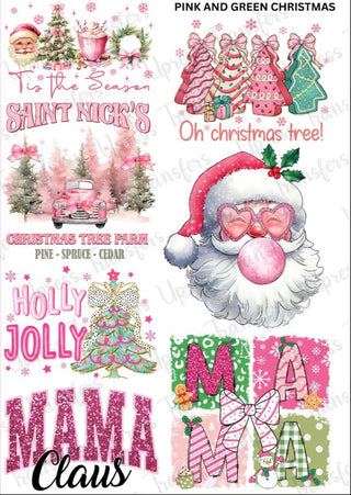 Pink and Green Christmas Mini