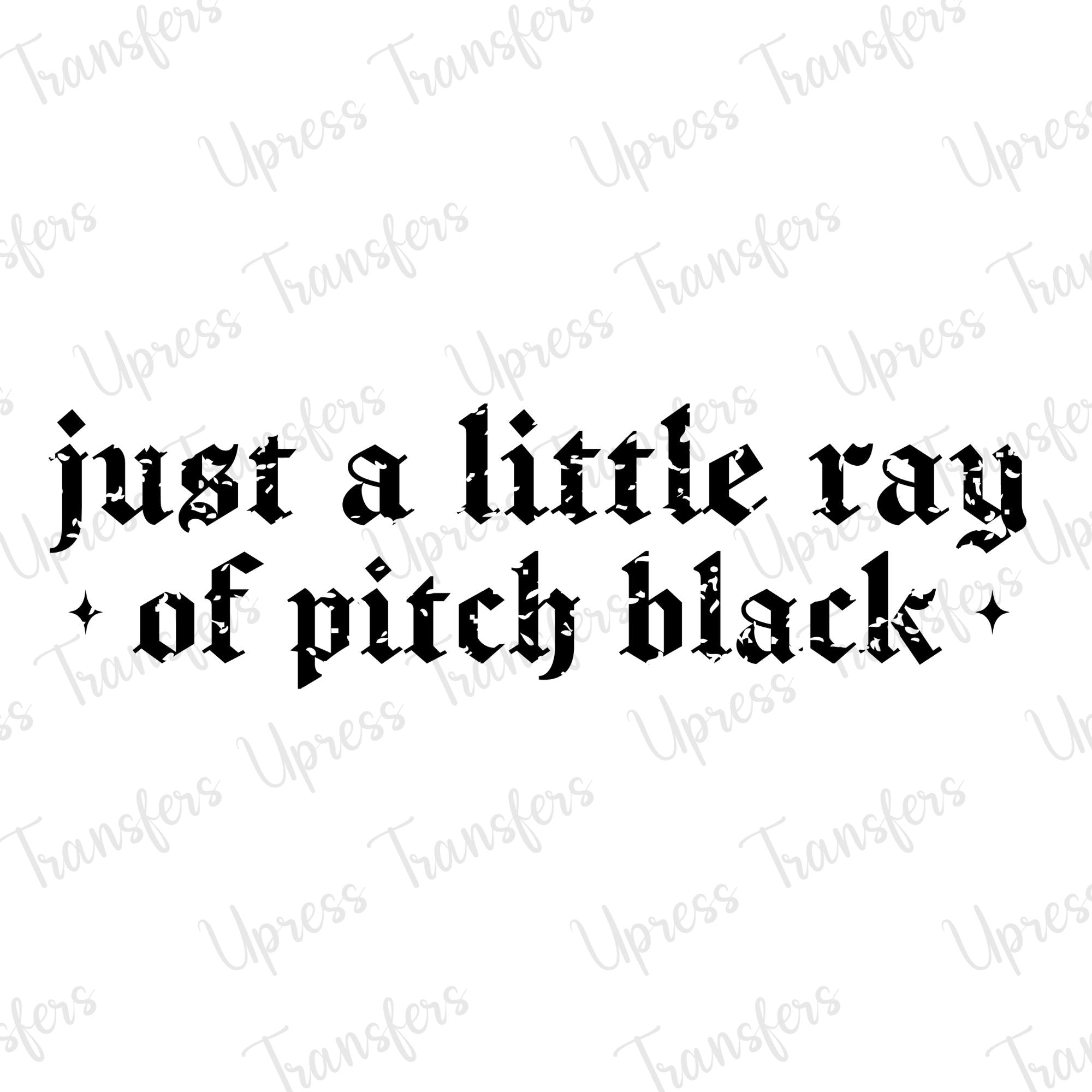 Pitch Black Lower Case