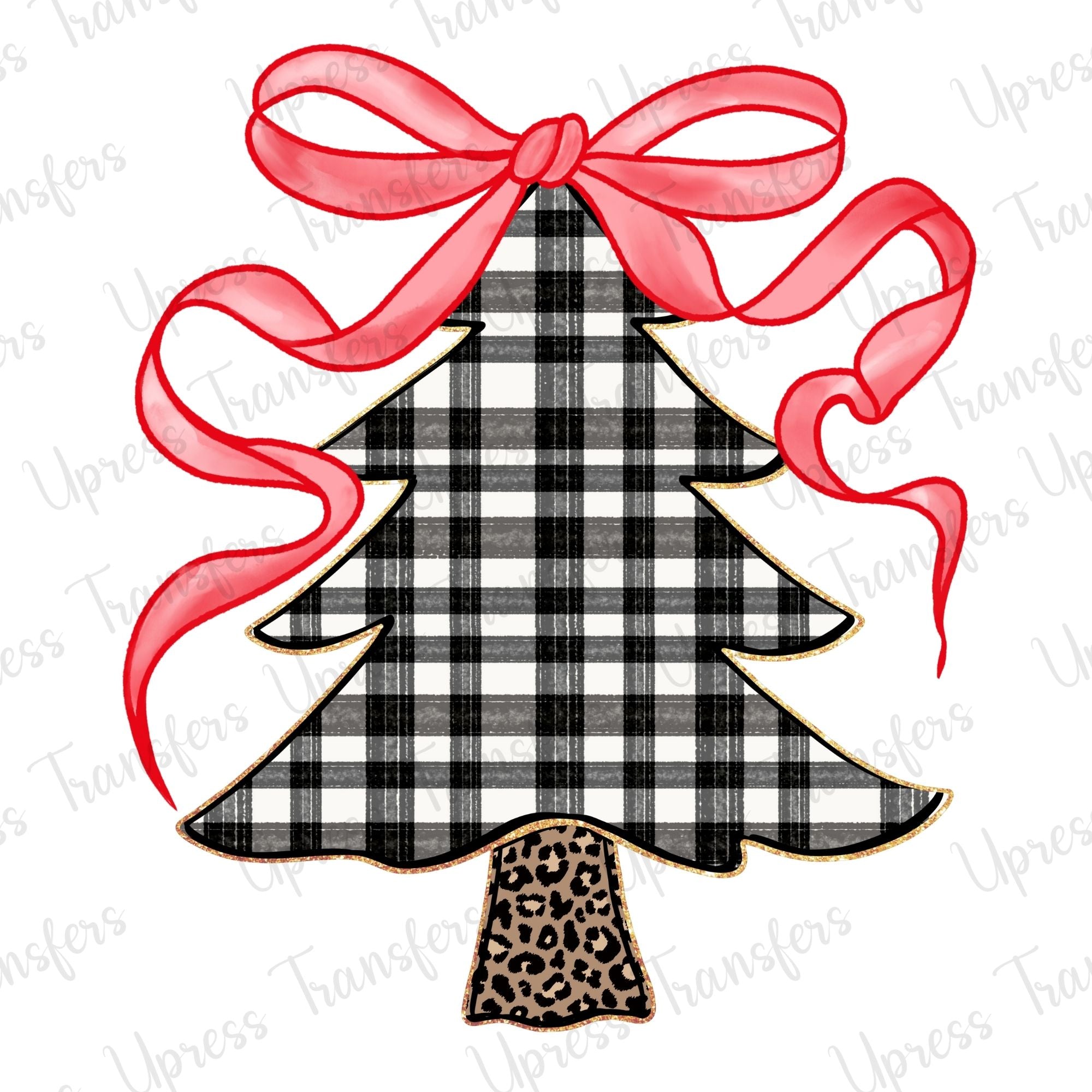 Plaid Bow Tree
