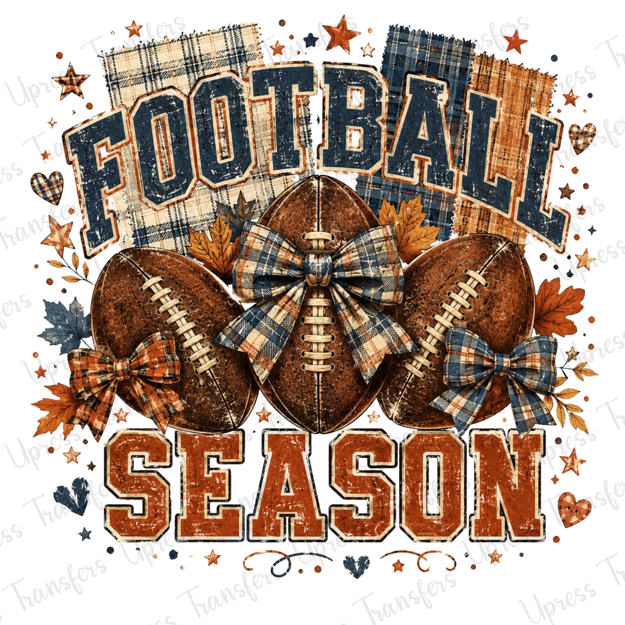 Plaid Fabric Football