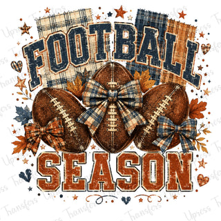 Plaid Fabric Football