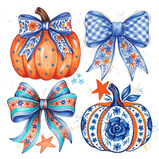 Plaid  Floral Bows
