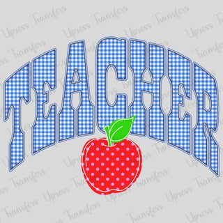 Plaid Teacher Apple