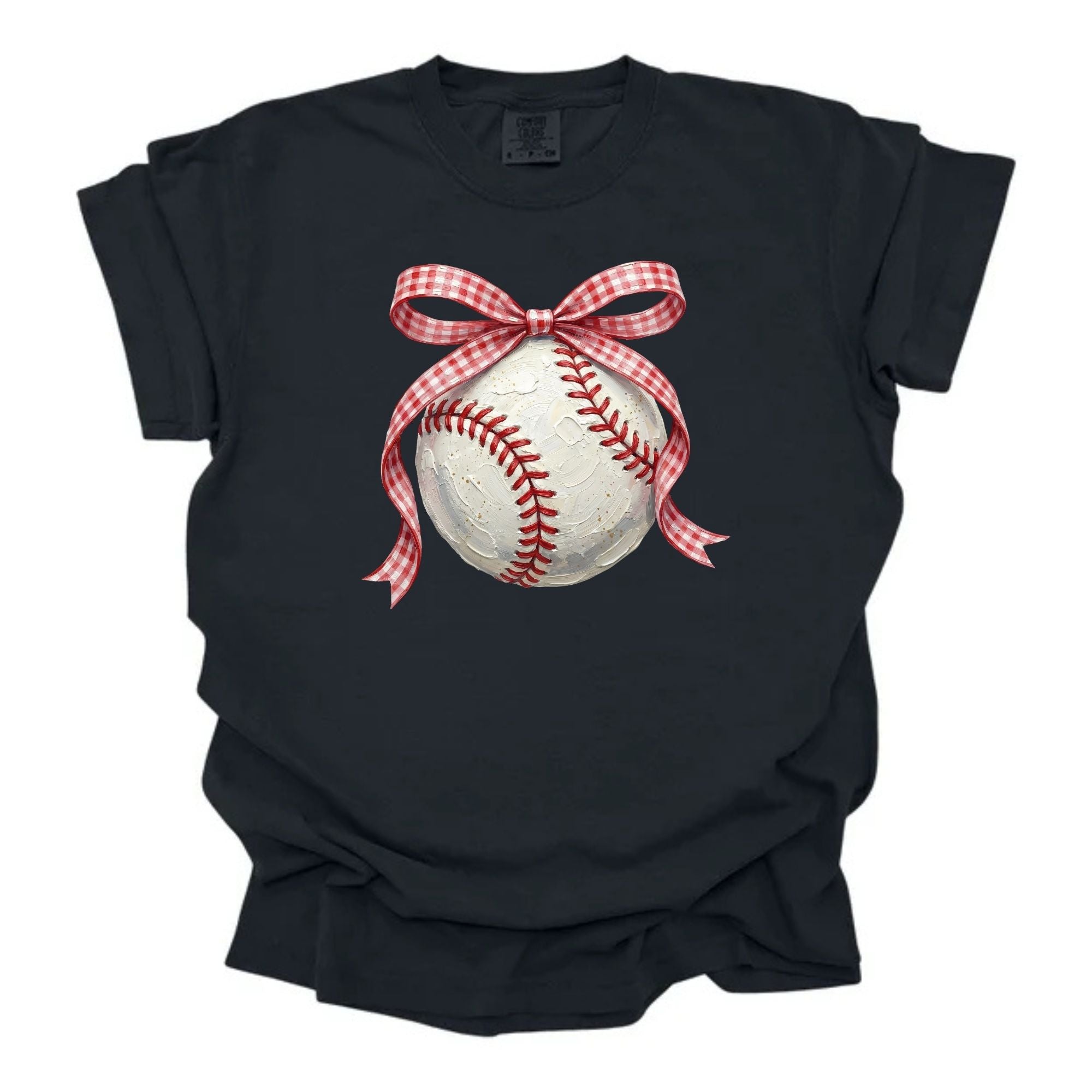 Plaided Bow Baseball Preppy