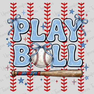 Play Ball Baseball Stripes