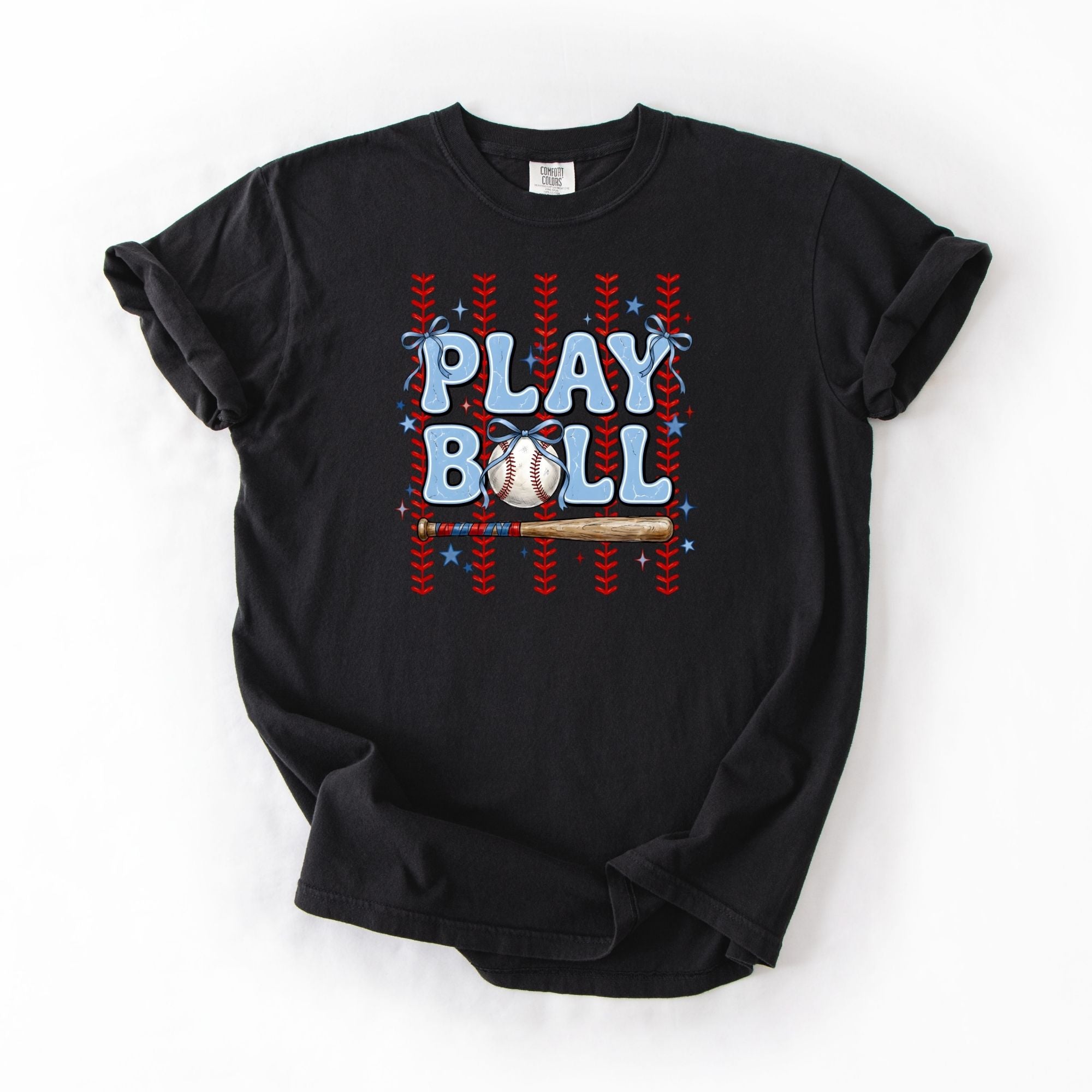 Play Ball Baseball Stripes