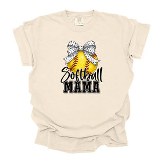 Pokadot Softball Mama Bow