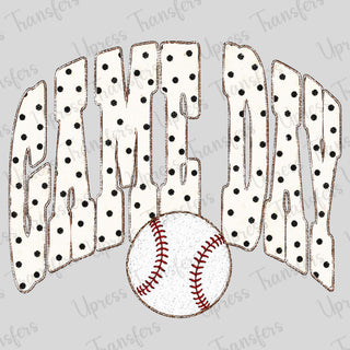 Polka Dotted Baseball Game Day