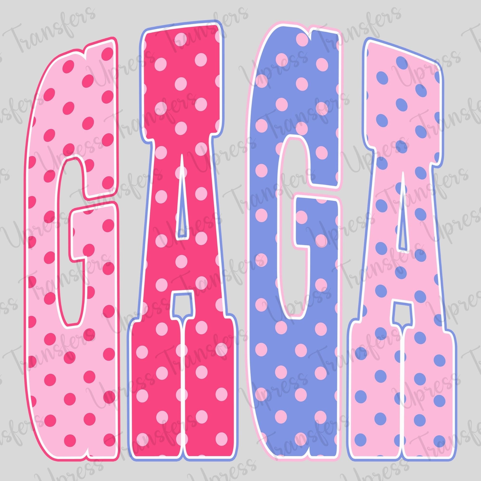 Polka Dotted Pink Purple Gaga