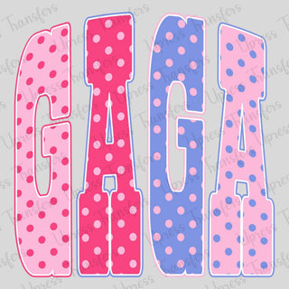 Polka Dotted Pink Purple Gaga