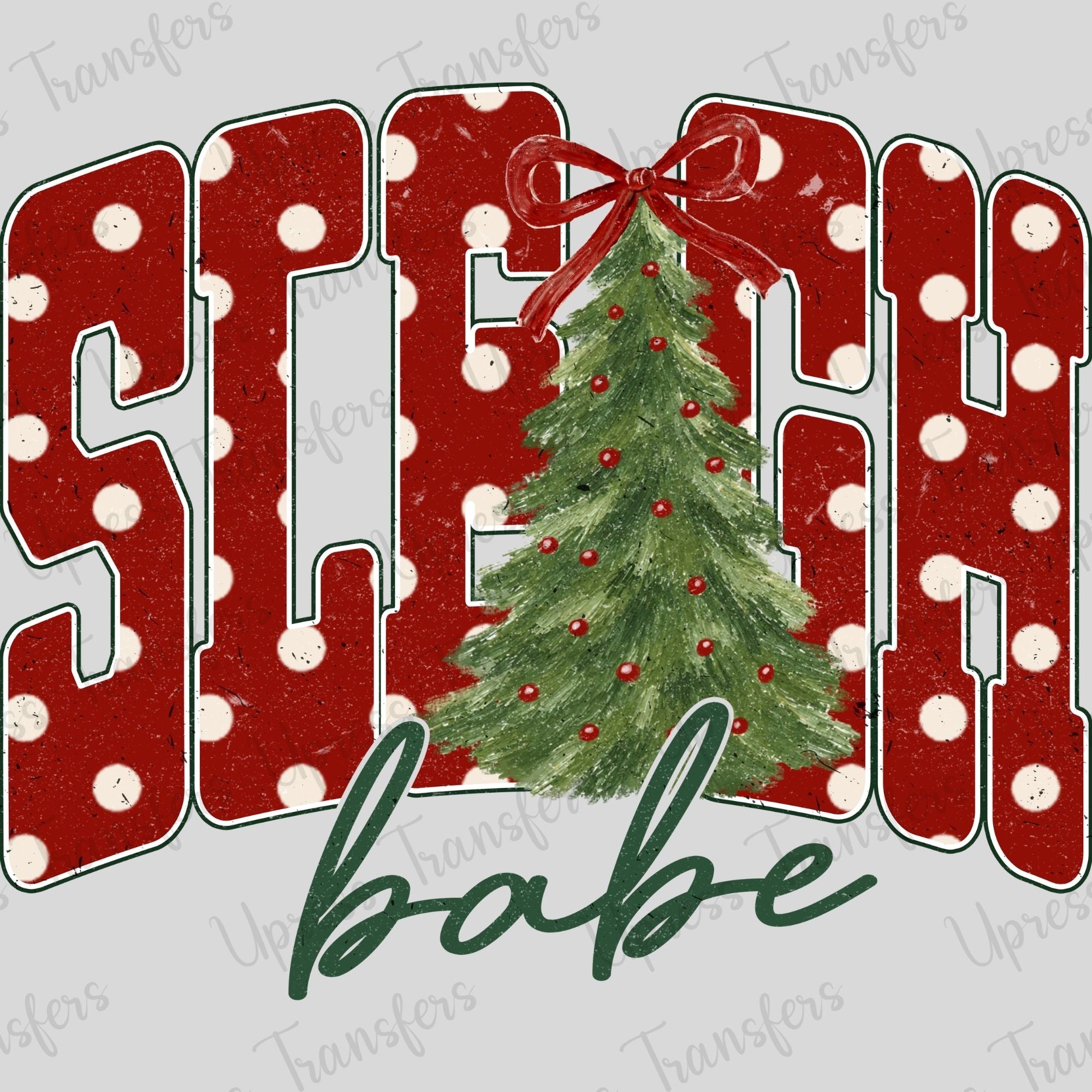 Polka Dotted Sleigh Babe