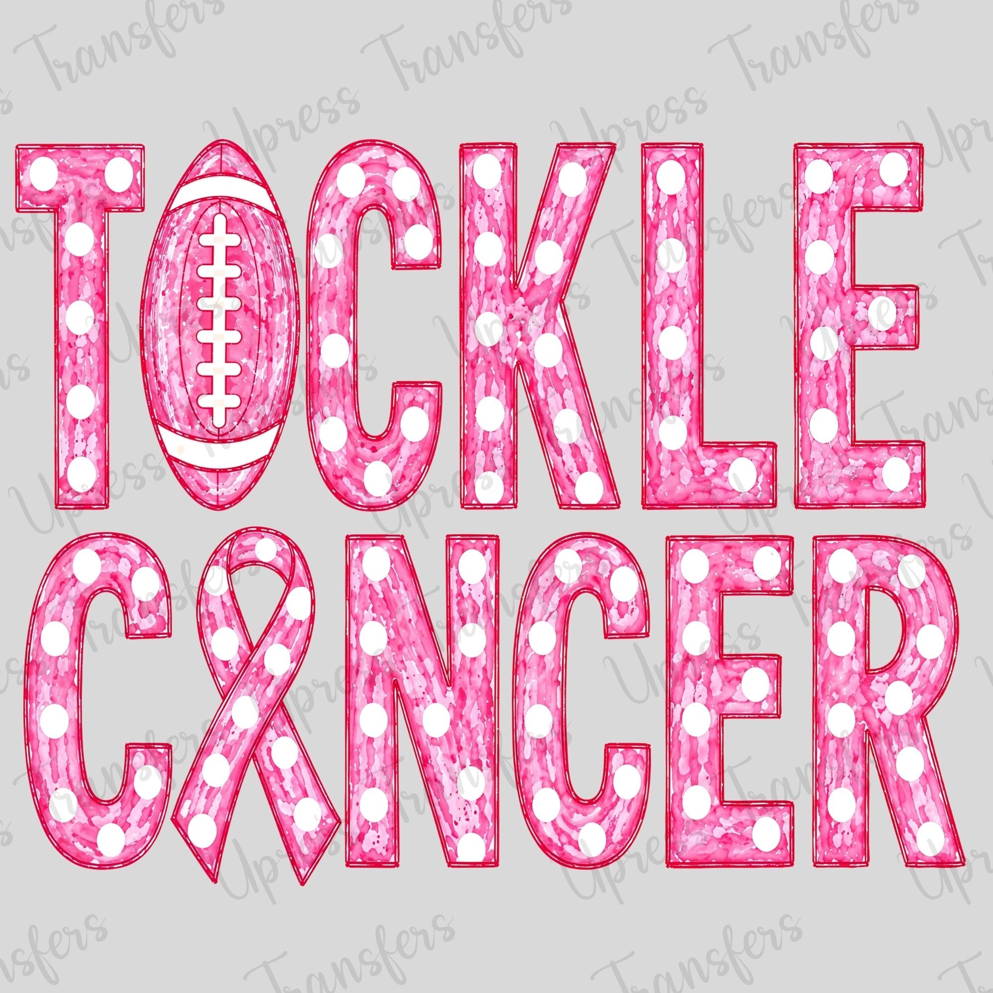 Polka Dotted Tackle Cancer