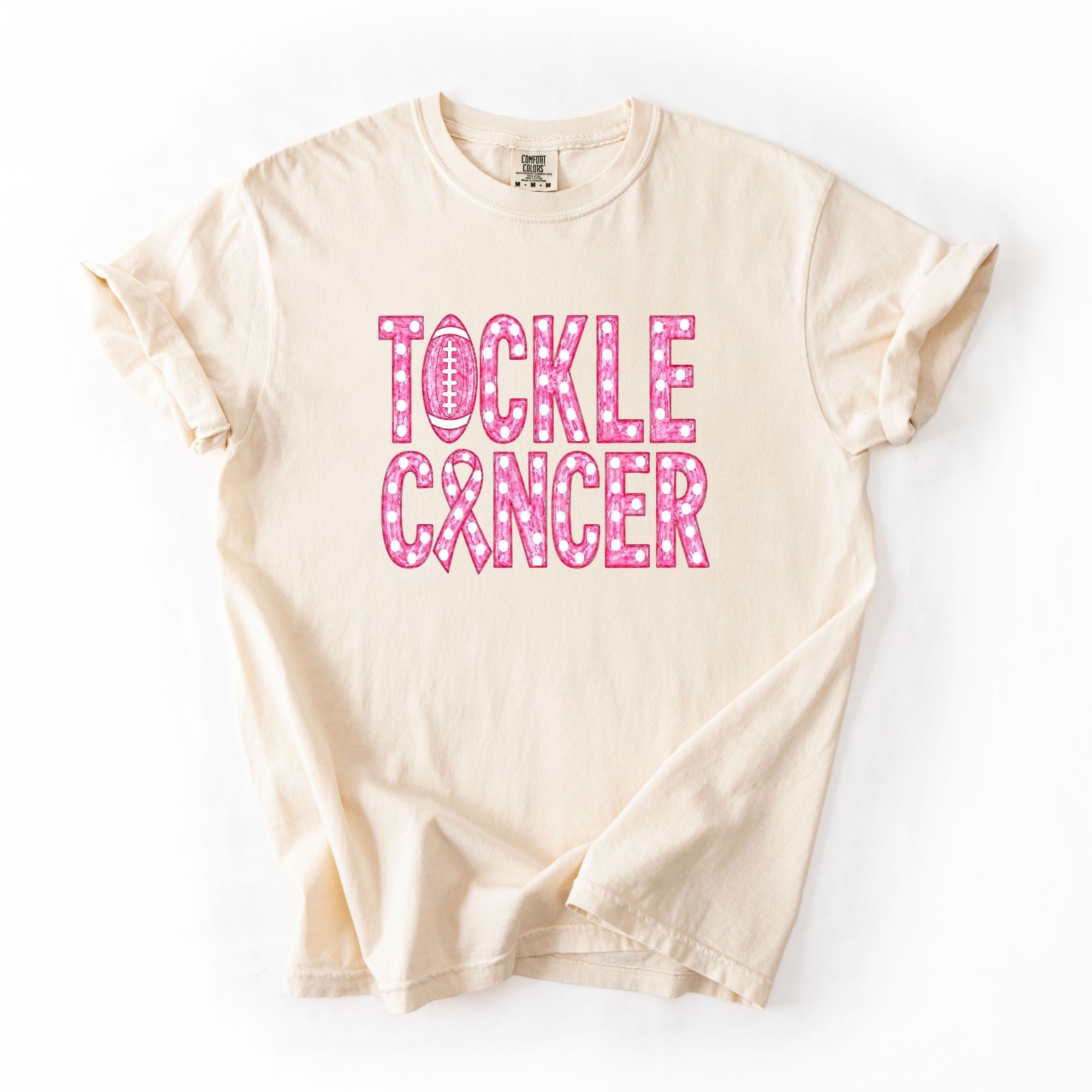 Polka Dotted Tackle Cancer
