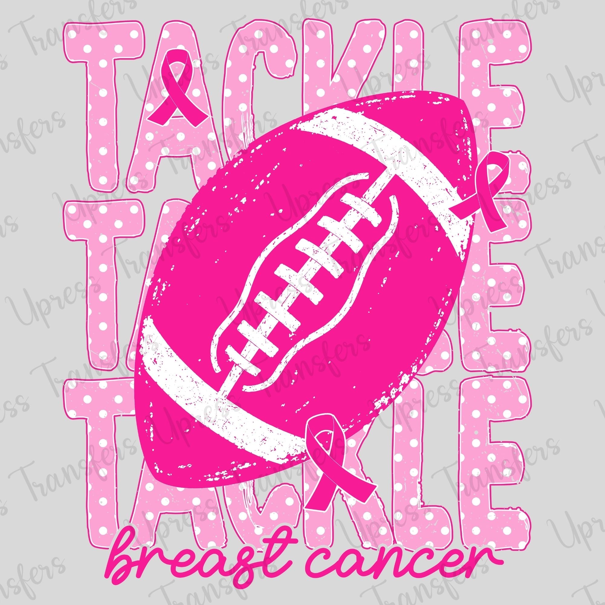 Polka Dotted Tackle x3 Breast Cancer