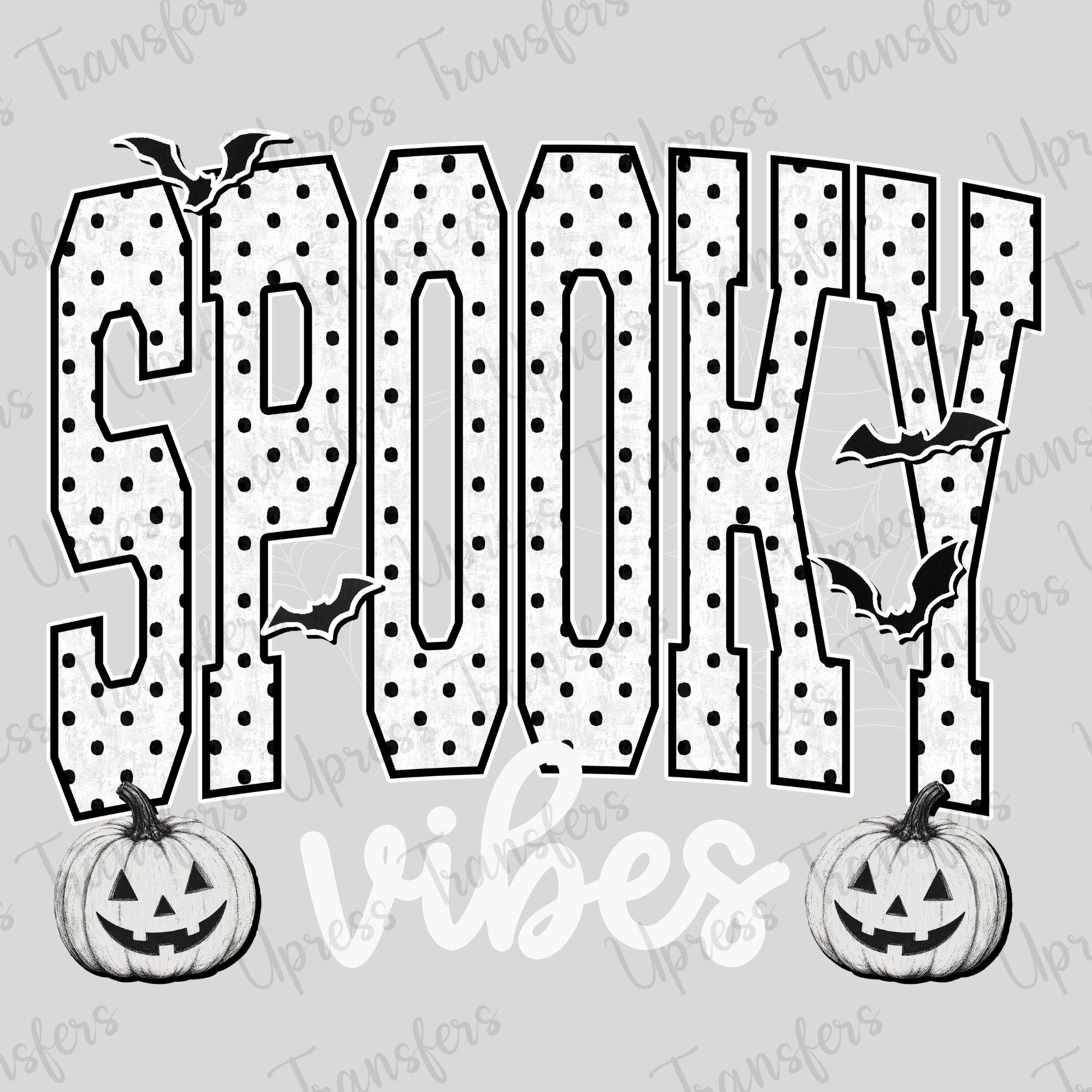 Polka Dotted White Spooky Vibes