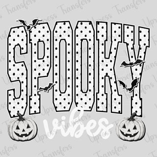 Polka Dotted White Spooky Vibes