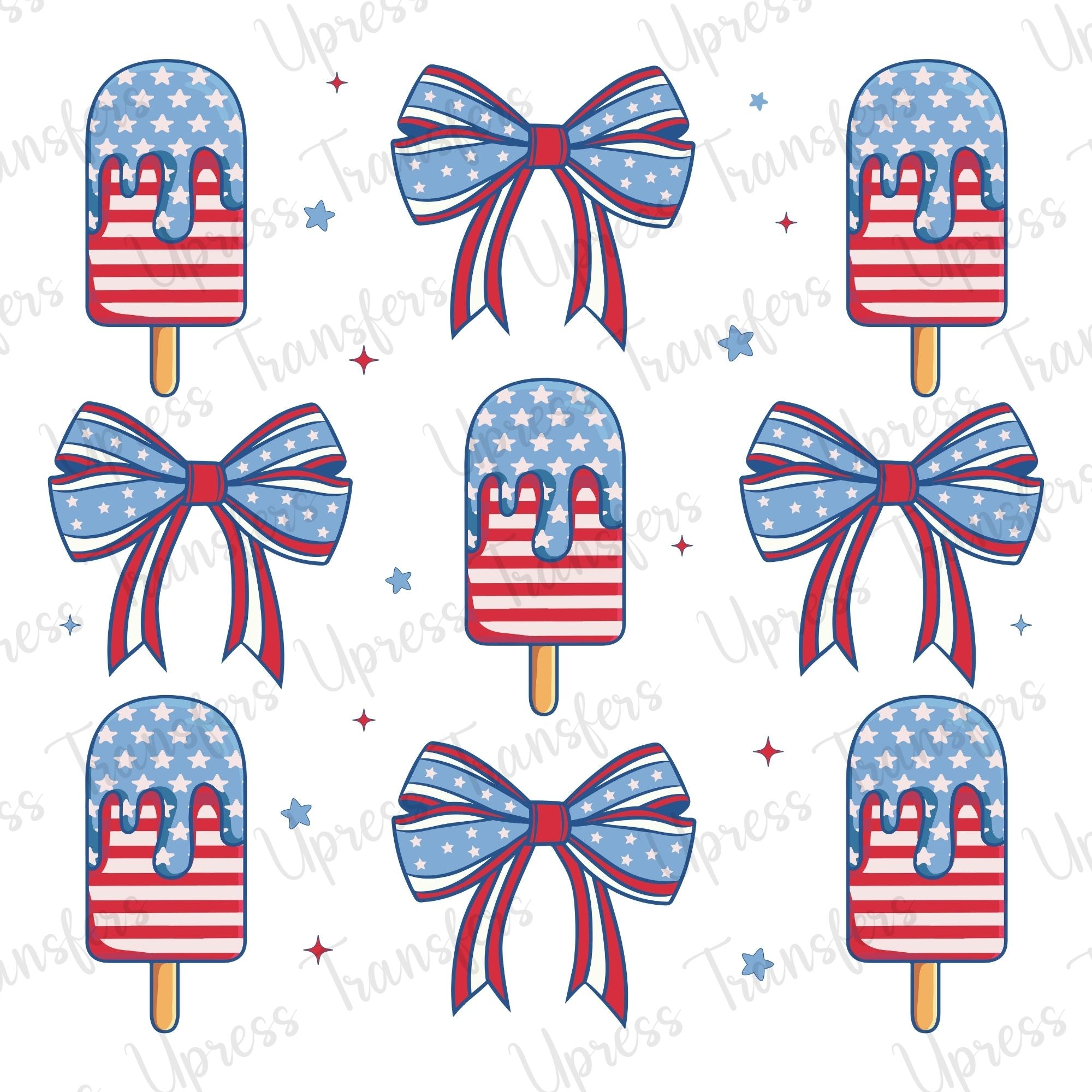 Popsicles and USA Bows