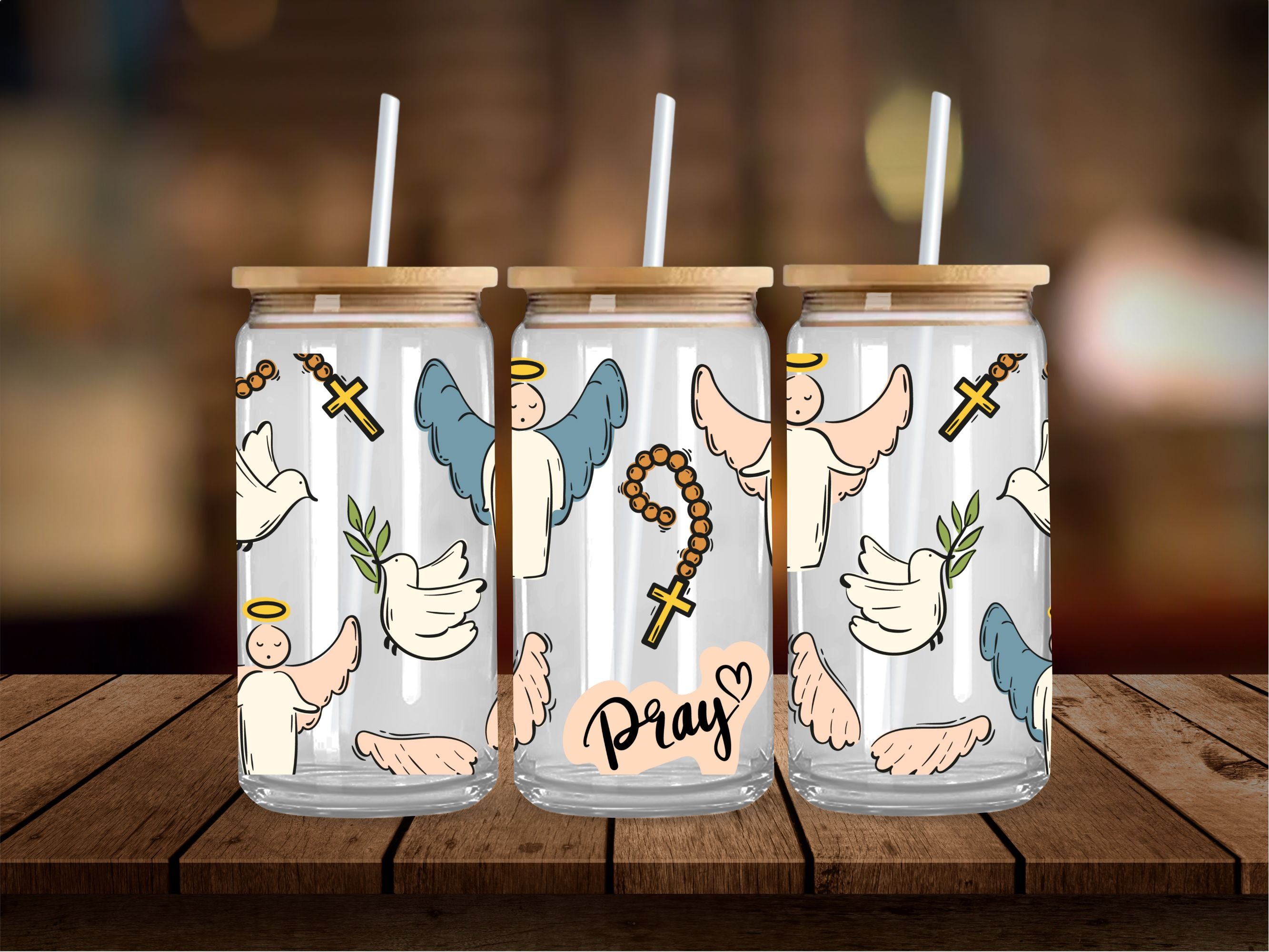 Pray Angels 16 oz Wrap
