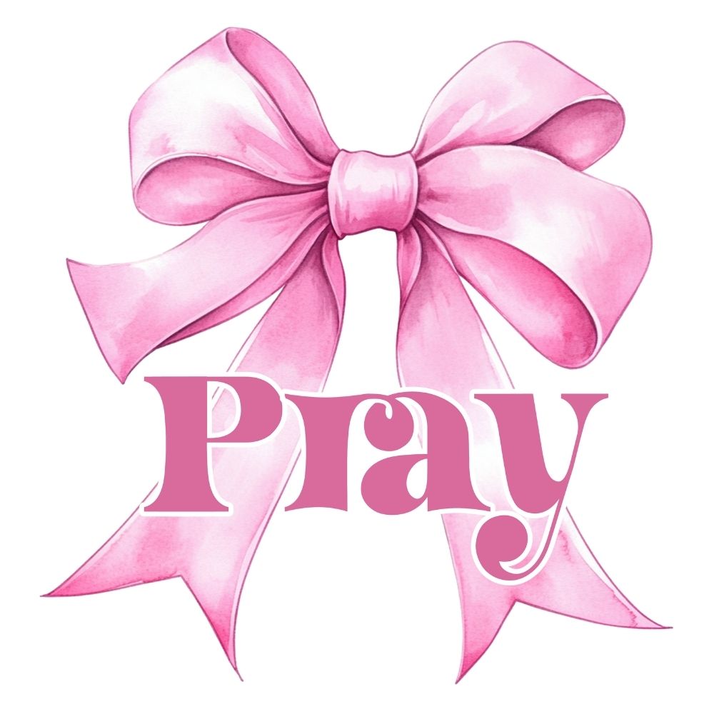 Pray Pink Bow