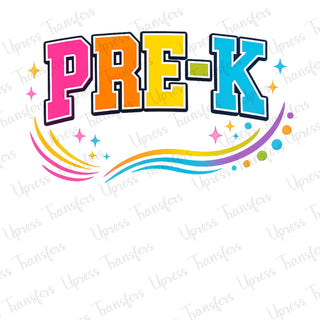 Pre-k Box Letters neon