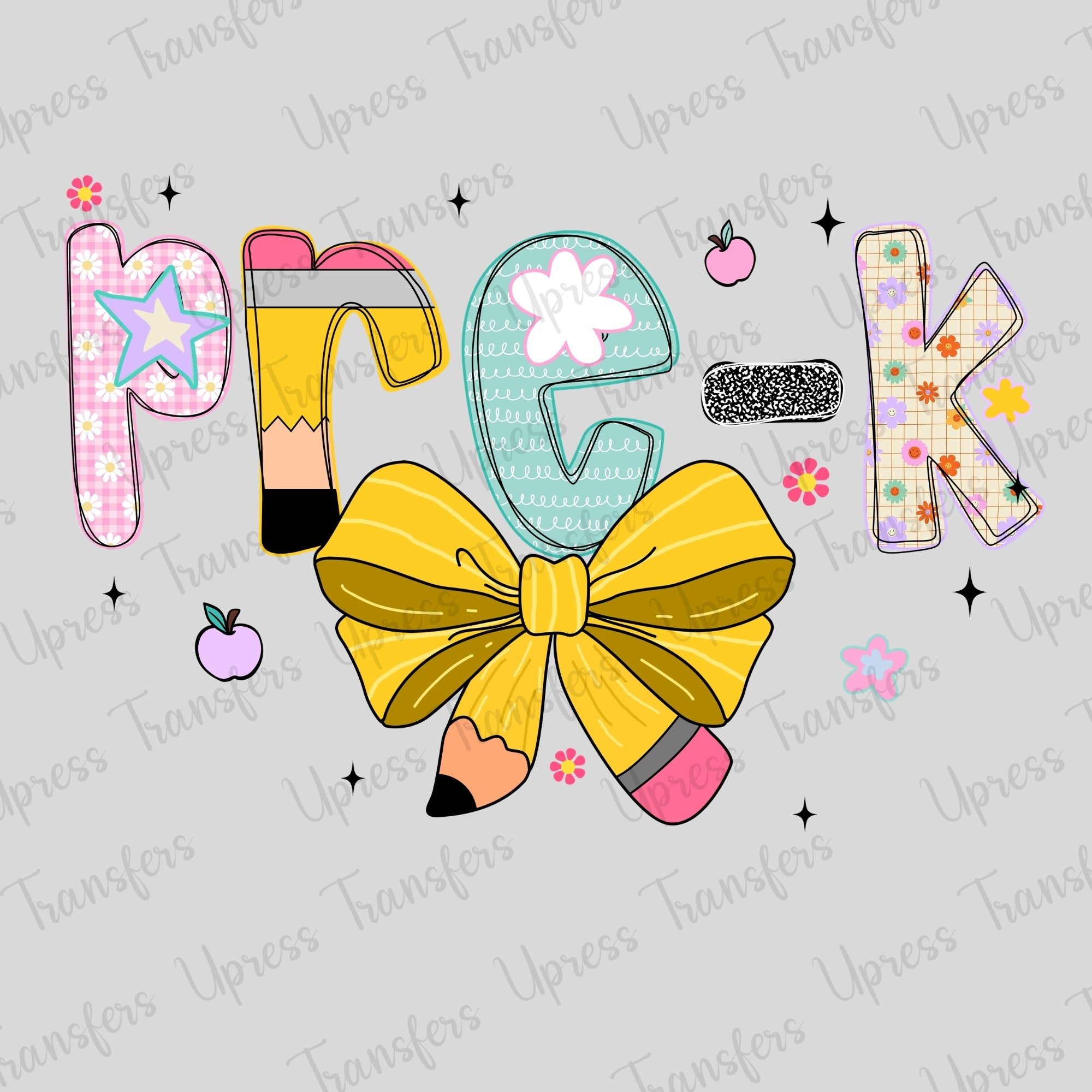 Pre K Doodle Pencil Bow