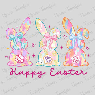Preppy Bunnies Pastel Easter