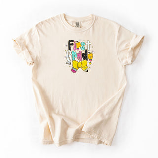 Preppy First Grade Pencil Bow