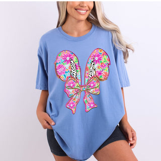 Preppy Floral Easter Bunny Ears