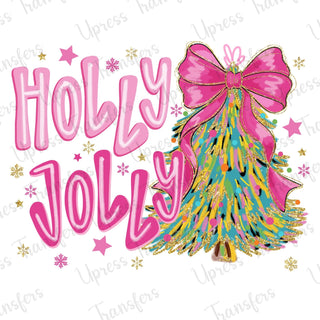 Preppy Holly Jolly Pink Christmas