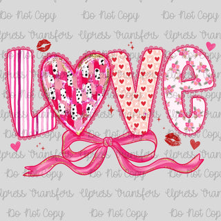 Preppy Lace Kisses Love